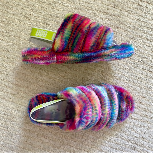 NWT Ugg Fluff Yeah Pixelate slippers - Picture 5 of 15